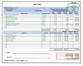 Labor & Material Cost Estimator and Job Card Template (MS-Excel)