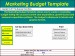 Marketing Budget Template Excel